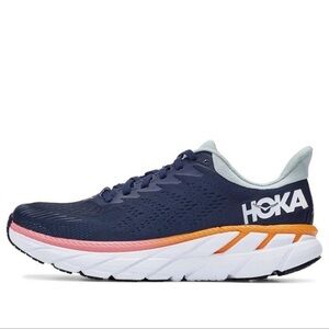 Hoka women One One Navy and Pink Running Shoes